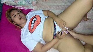 Stepson watches me touch myself then pounds me hard