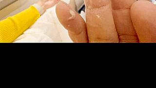 Vietnamese teen loli masturbates wet pussy mid-air thrill