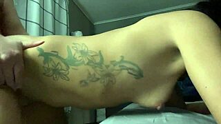 i ride big cock rough till cumshot mouthful on my tits
