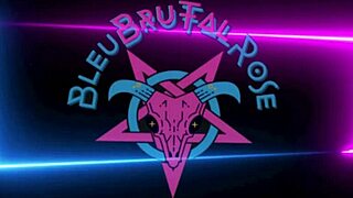 Devilish big ass goth milf bleubrutalrose pounds latex heels with monster dildo