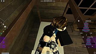 Roblox emo babe, ready for harder bed pounding part two?