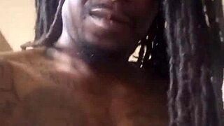 vibing to drill music while jacking big black cock