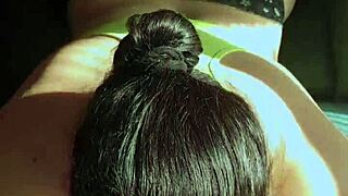 Chubby latina booty bent over doggystyle