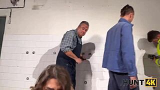 hunt4k: tight teen sneaks fun during shift with perfect shaved pussy 😉🍑