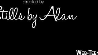 skinny teen dives deep into pretty pussy licking