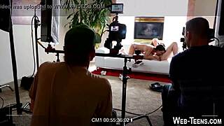 skinny teen dives deep into pretty pussy licking