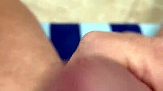 nakedman15 flashes cock after watching pussy eating closeup