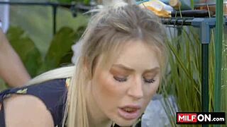 diego perez ravages jenna starr's huge natural tits in steamy garden