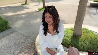 Will Stranger Babe Dare Public Cumwalk for iPhone Deal?