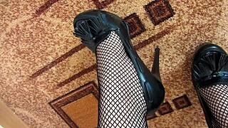 sexy milf fingers hairy beaver through panties till she soaks pov