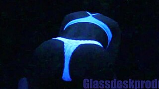 scarlett johnson cries in rough blacklight creampie fetish