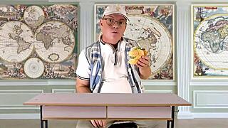 innocent student teacher's nylon tease hides juicy shaved pussy reveal