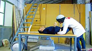 karneval threesome sex uh with funny story and horny german teen 18+ angelica rough facial group fun