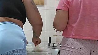 naughty husband calls big assed helper for house teasing