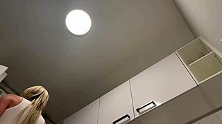 Hot Braless Big Tits Wife Teases Pantyless In Kitchen