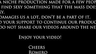 Blonde and brunette lesbians battle in tits massage scissoring sex fight.