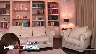 Arisa Kuroki's Massive Tits Threesome Blowjobs Explode in Facial Cum!