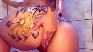 watched her dance then play with her ass under shower