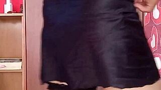 dancing sexy in sparkly pink thong turns you on!