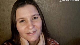 your russian gf whispers dirty asmr sucking your huge cock closeup