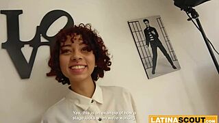 Petite Latina cutie takes rough anal pounding in fake casting