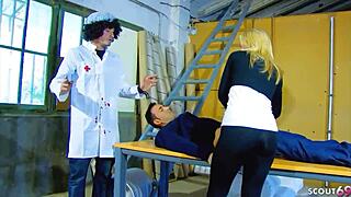 karneval threesome sex uh with funny story and horny german teen 18+ angelica rough facial group fun