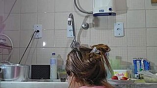 naughty husband calls big assed helper for house teasing