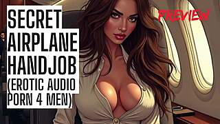 secret public airplane handjob with dirty talk audio tease