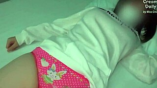 Hot Asian Teen Takes Creampie Filling