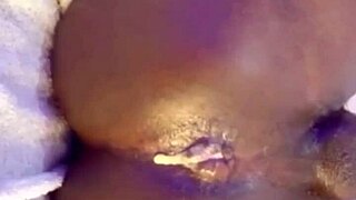 Stretching gaping asshole deep outdoor anal creampie