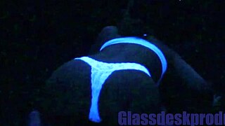scarlett johnson cries in rough blacklight creampie fetish
