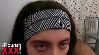 19yo angeline red strips in chains for interracial bbc pounding