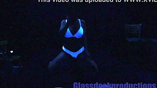 scarlett johnson cries in rough blacklight creampie fetish
