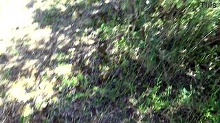 real voyeur freaks out as i piss from hairy milf pussy on beach 😱🌊