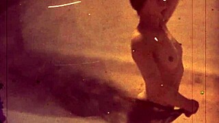 Vintage Nudists Show Hairy Beavers on Beach