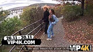 czech babe cheats with old friend while cuckold watches pov pickup