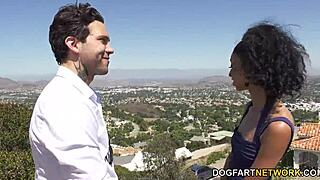 A stranger pounds skinny ebony Jada Doll hard🍫🍆