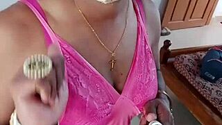 indian cd lara dsouza sexy pink satin shemale anal