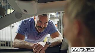 Uber driver blake blossom rides cock sloppy deepthroat cowgirl style