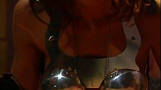 virgin whore rides cock hard in vintage fantasy threesome