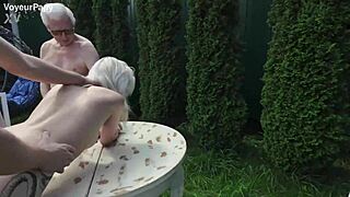 Voyeur Watches Intense Outdoor Ass Fucking Action