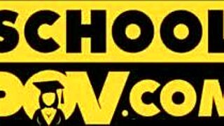 POV hot blonde milf Georgie Lyall wraps big natural tits around your cock