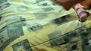 She indulges in smooth oiled feet fetish play