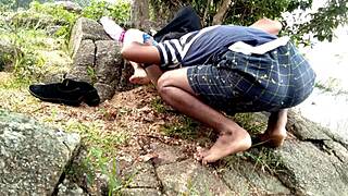 stepmom seduced in fields while dad watches - desi public orgasm creampie