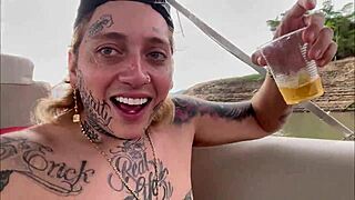 pov public boat party horny latina creampie pounding