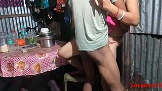 Cute boudi gets hardcore chudai alone at home