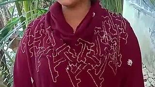 bangladeshi village babe teases with sexy ranch moves