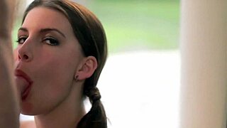 beautiful asian babe gives exotic deepthroat blowjob lesson