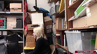 blonde office slut caught stripped ripped fucked by cop