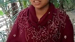 bangladeshi village babe teases with sexy ranch moves